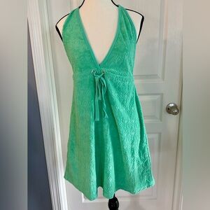 Xhilaration Green Swim Cover-Up Women’s Medium. NWOT Heart Pattern